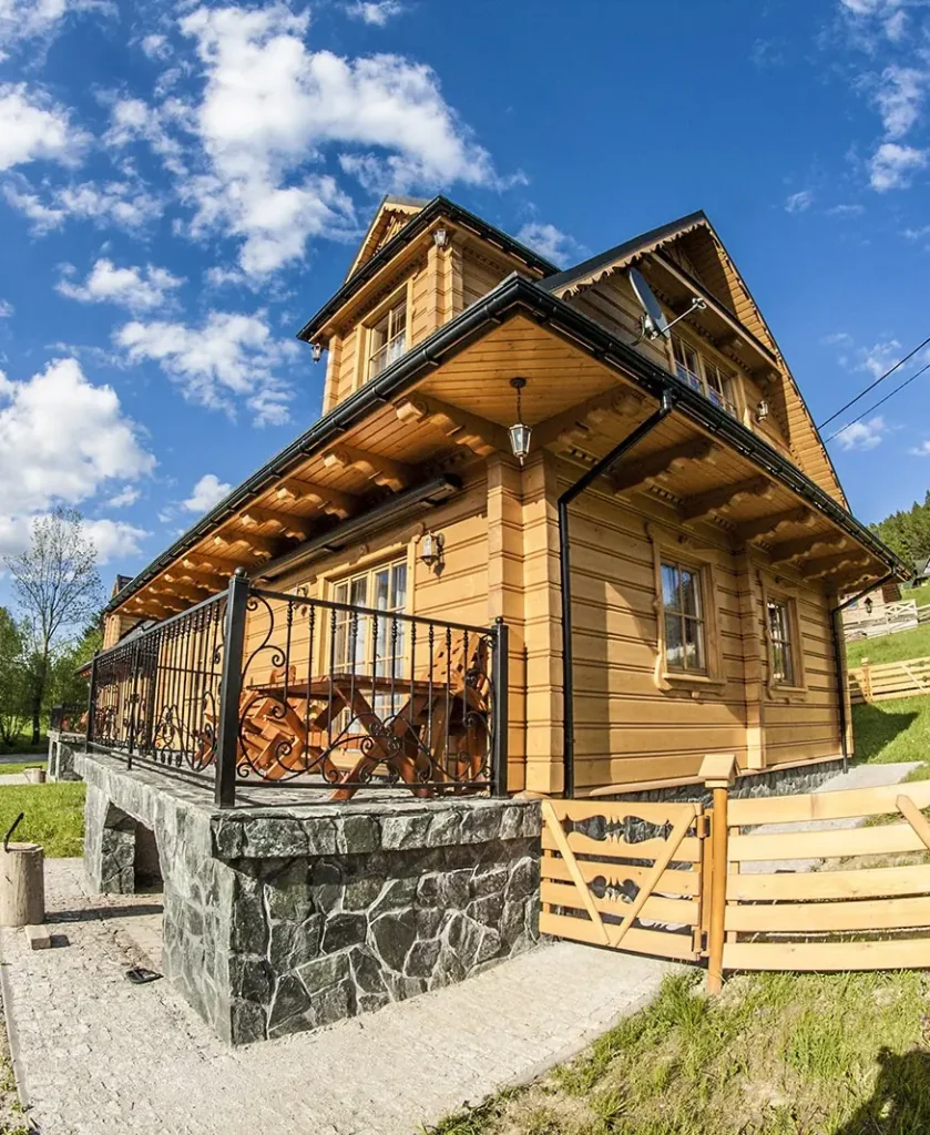 Komfortowy drewniany domek w górach z tarasem i widokiem – Beskid Żywiecki Soblówka gmina Ujsoły